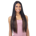 High quality blue and black synthetic fiber wig transparent lace heat resistant