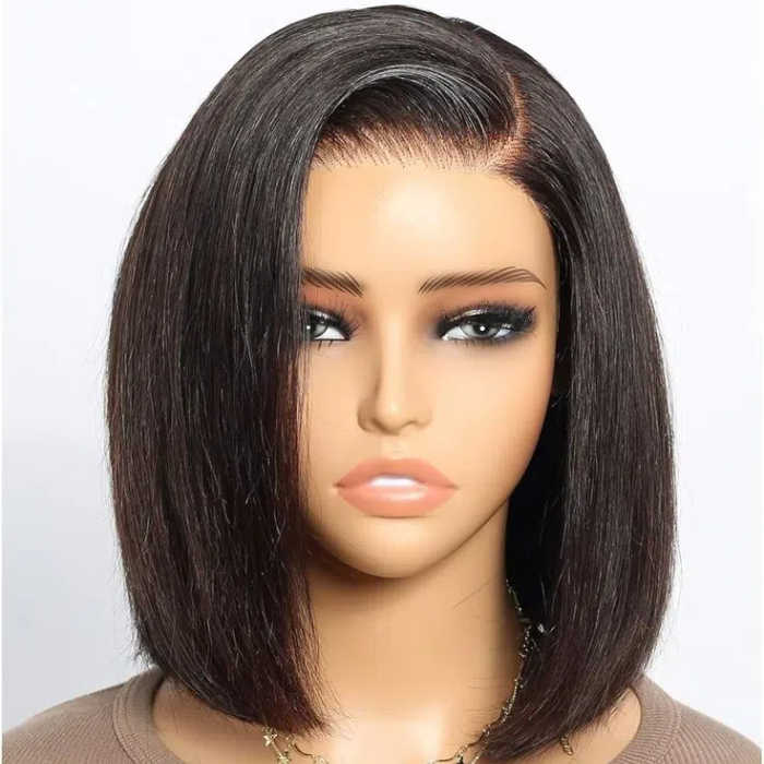 Lace Front Vietnam Raw Hair Bone Straight Short Bob Wigs Cheap Glueless Human Hair Wigs