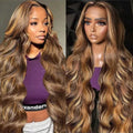 High Gloss Color Transparent Human Hair Lace Front Prosthetic Hair Wave Hair 5x5 Glueless HD