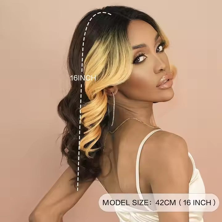 Blonde Lace Front Wig Bob Short Loose Wave HD Sheer Lace