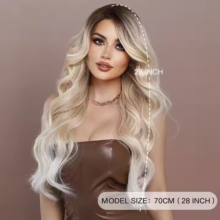 Platinum lace front wavy wig 13*5 t lace front